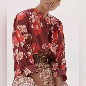 Nwt’s Anthropologie Porridge Floral Top Size Small